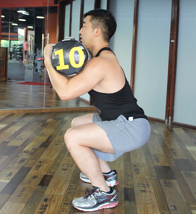 健身能量包负重深蹲沙袋男训练臀桥运动器材小工具保加利亚牛角包绿色