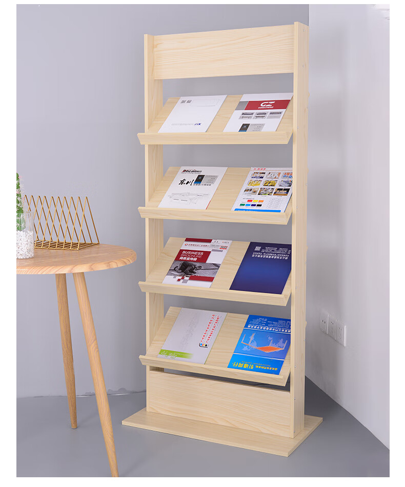 售楼部宣传册资料架落地展示架户型图立式多层报刊杂志架书籍报架