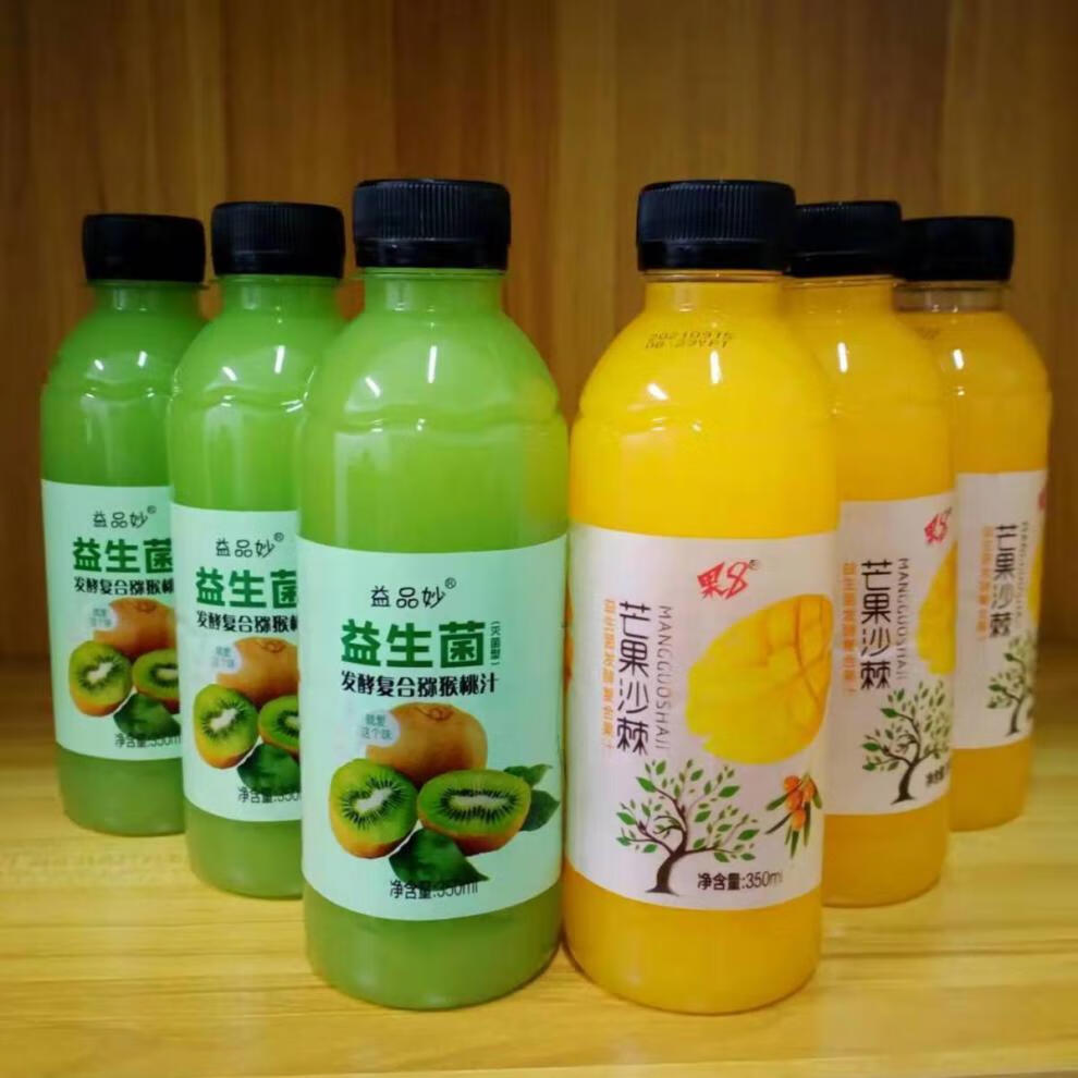 益品妙猕猴桃汁-350ml*12瓶-益生菌猕猴桃汁-早餐搭配休闲办公室小