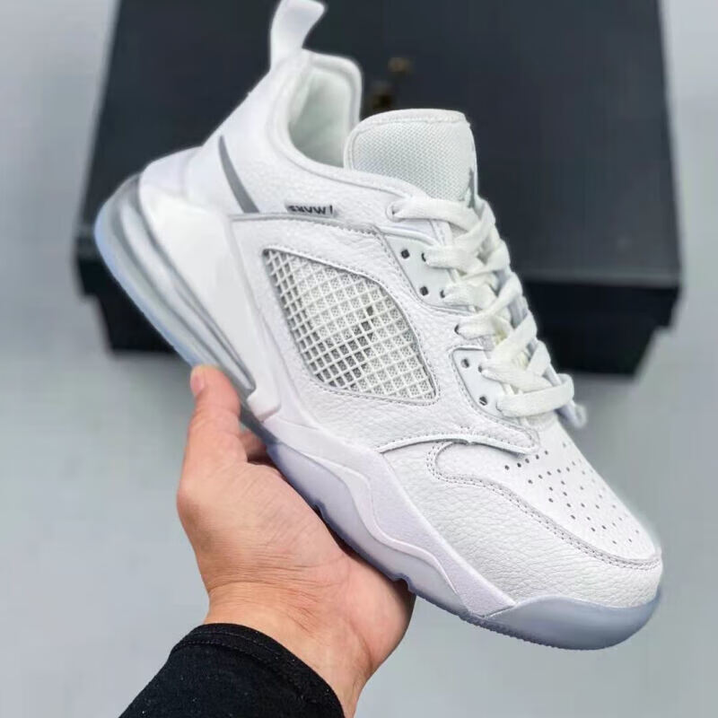 高版本联名airmarsaj270low纯白男女低帮气垫运动篮球鞋ck9600黑黄36