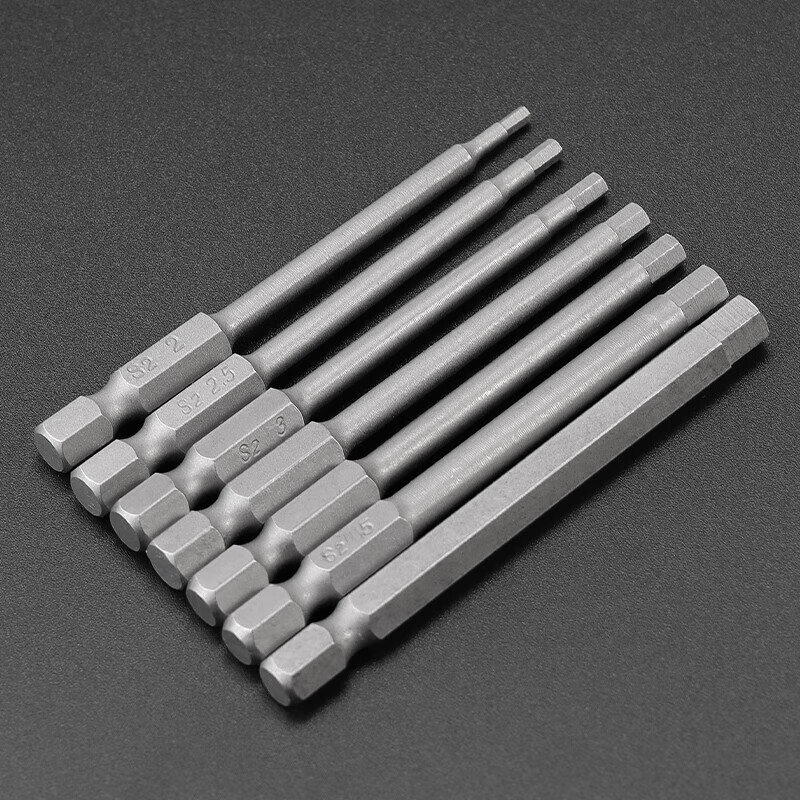 定制合金内六角批头s2无磁电动手电钻电批头批咀气动风批头起子头 内