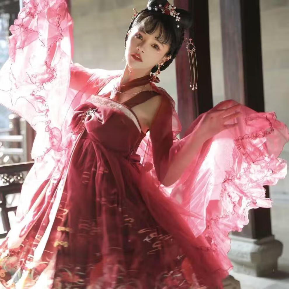 太炎兽lolita中华风jsk吊带连衣裙独角兽之翼国风洛丽塔全款现货 酒