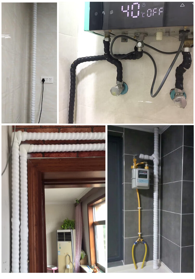 天然气管道装饰保护套包煤气管道燃气管遮挡隔热耐高温暖气护套管