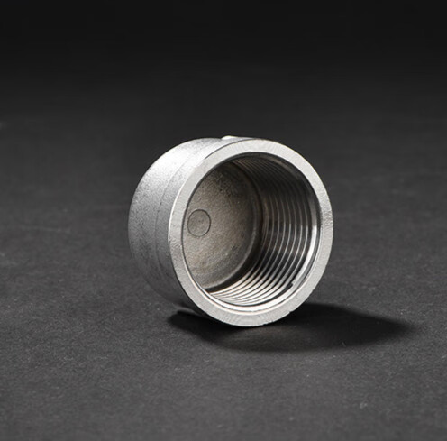 304不锈钢内丝管帽堵头塞头闷头管堵盖帽内螺纹丝扣4分6分1寸接头 304