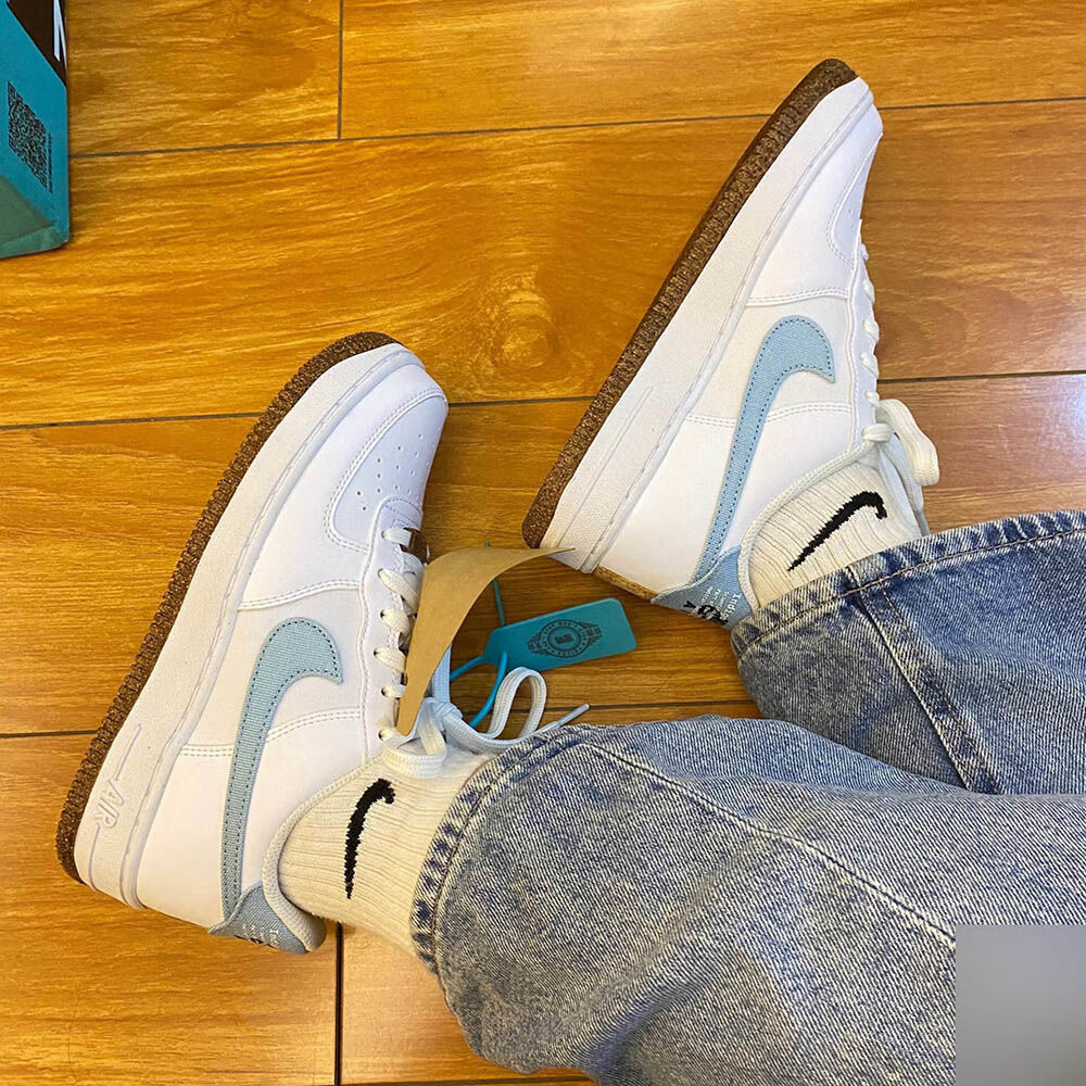 nike耐克af1空军一号泫雅同款四钩联名白黑缝线男女百搭潮流休闲