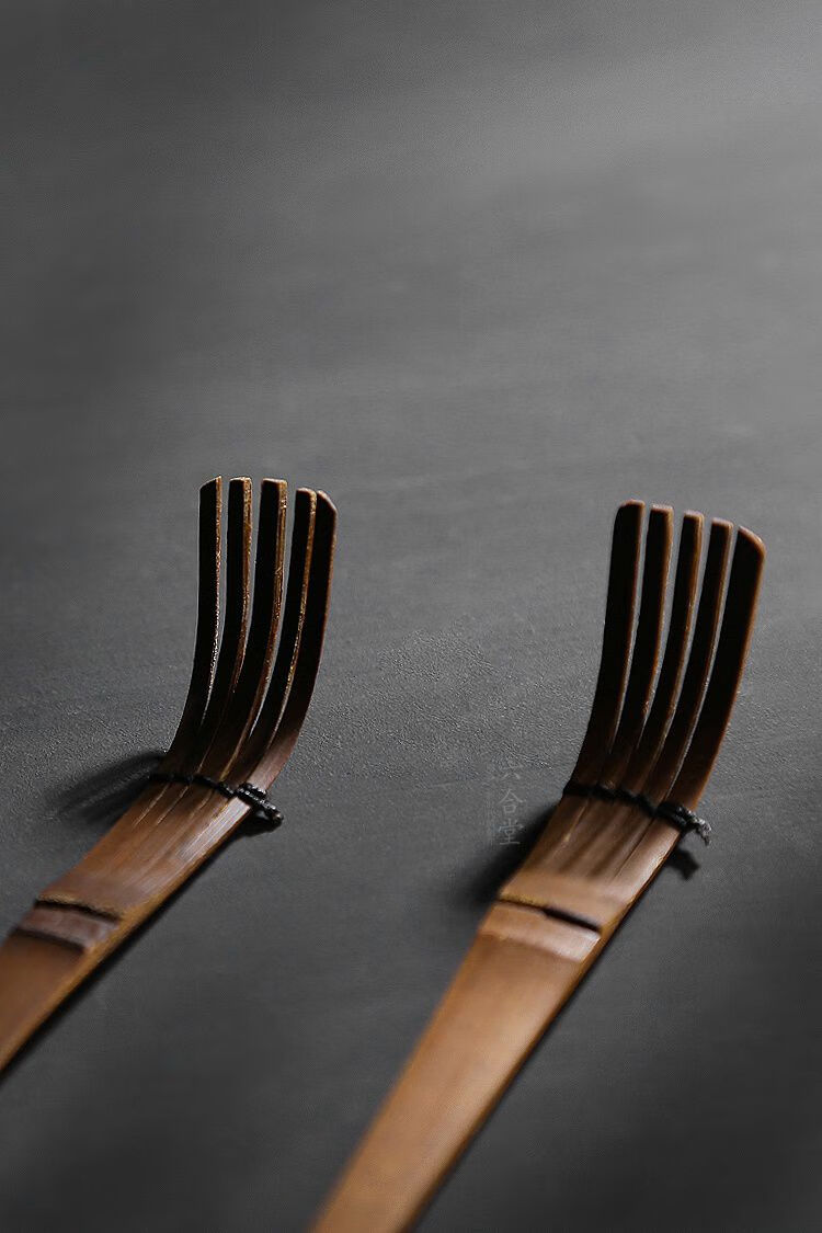 茶勺特色雅玩创意手工煤竹制茶扒茶勺复古茶具配件