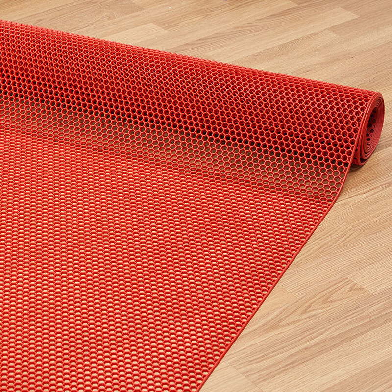 六角网格塑料地垫pvc防滑垫浴室泳池游泳馆镂空脚垫门垫厨房地毯改装