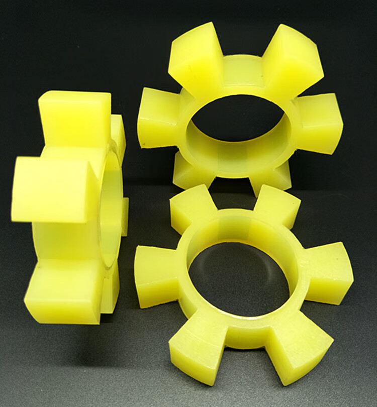 聚氨酯t型六角垫块对轮垫梅花弹性缓冲垫联轴器水泵电机减震耐磨t1001