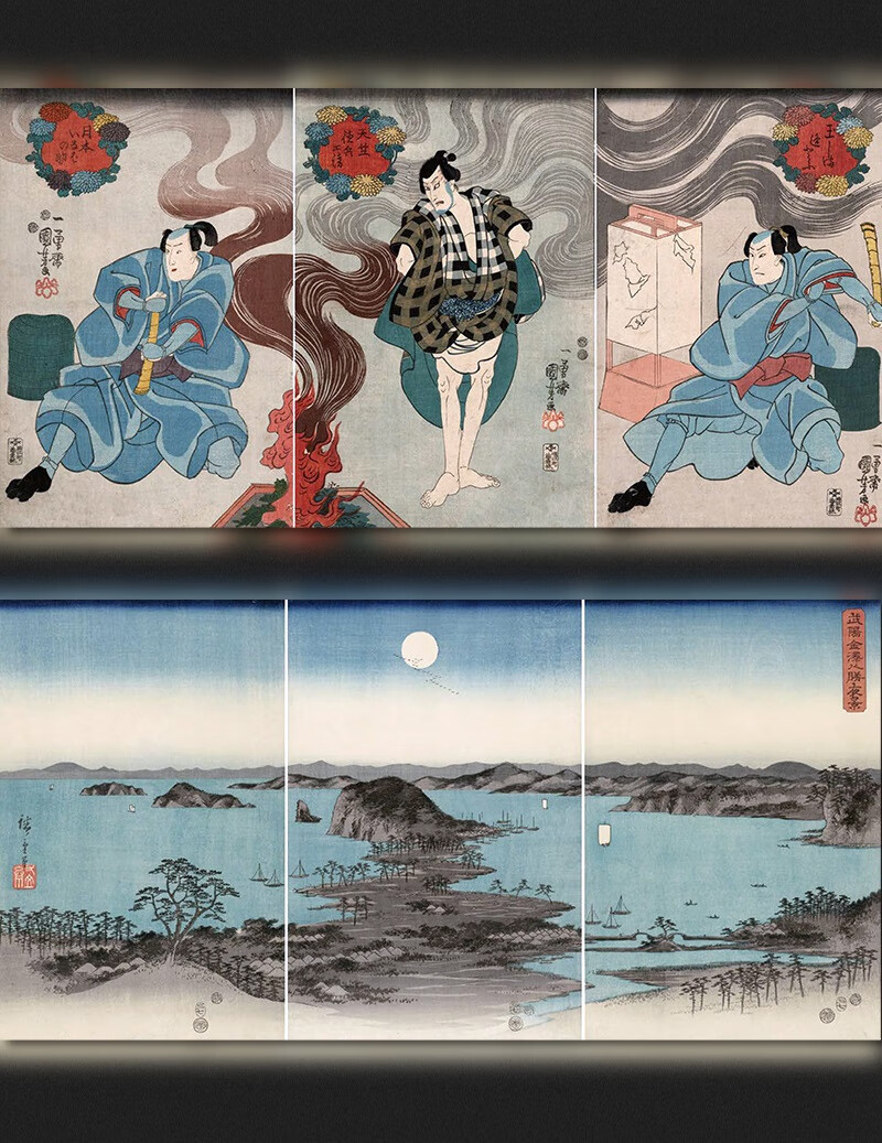喜多川歌麿 葛饰北斋 浮世绘艺术大百科 日本的风俗画 版画