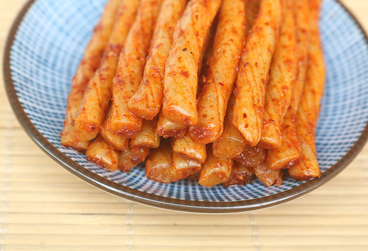 西海火爆素牛筋500克湖南特产盐焗鸡筋香辣面筋包装怀旧零食25克20袋