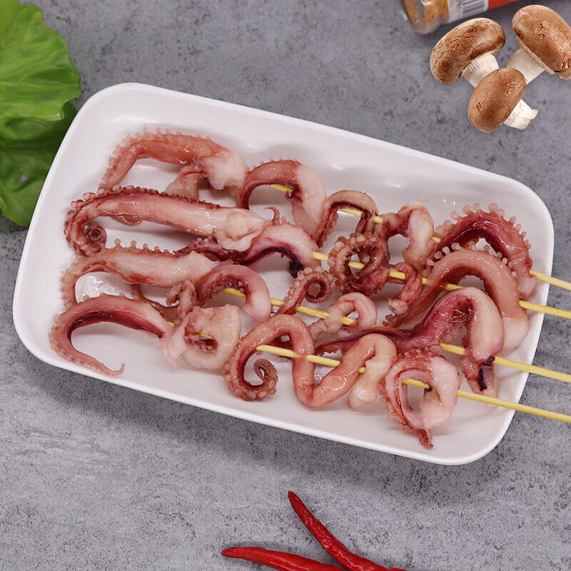 凤舞串章鱼串新鲜八爪鱼串烧烤食材20串肉质脆弹光泽鲜美【图片 价格