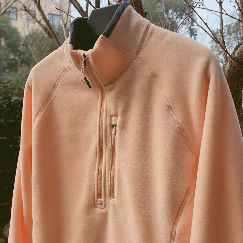 户外抓绒卫衣女女款秋primaloft保暖透气抓绒衣半拉链套头休闲长袖