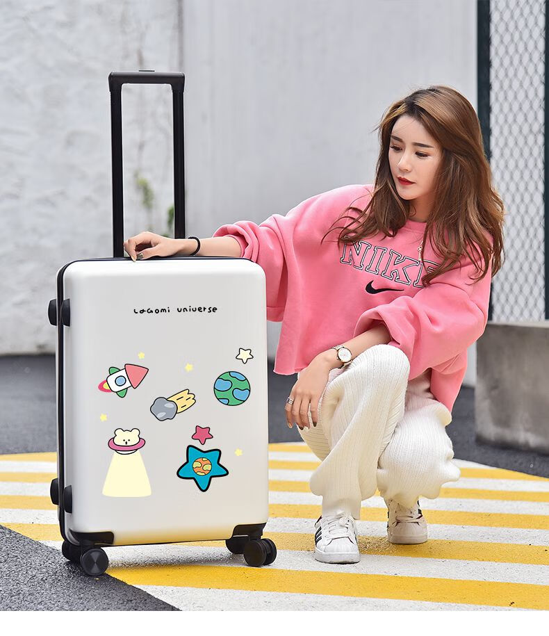 女生行李箱拉杆箱女学生韩版可爱手拉箱皮箱卡通行李箱女20英寸韩版
