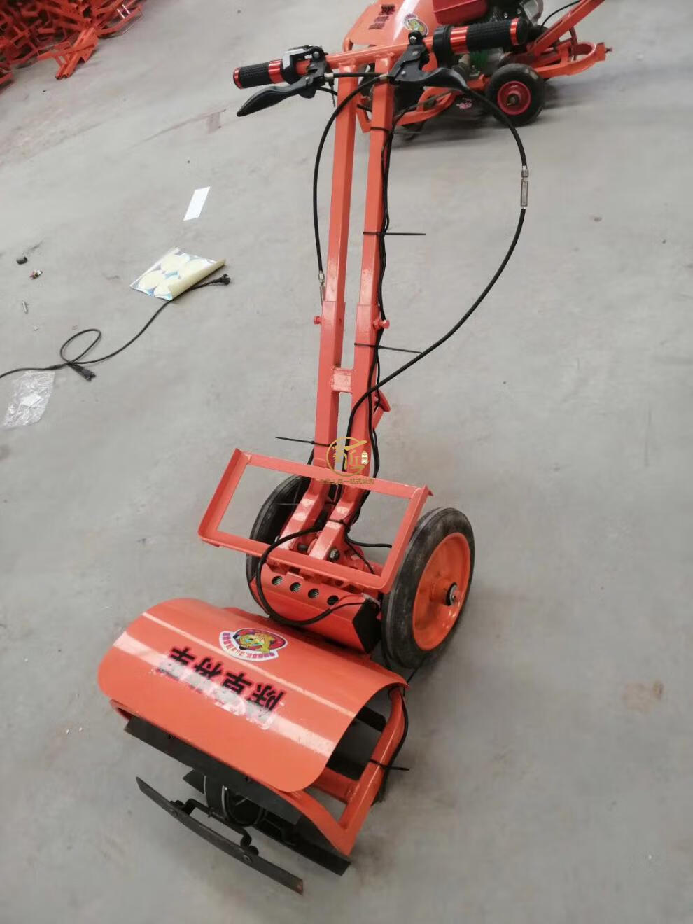 除草将军电动除草机手推式充电锄草机电动耘锄果园农用松土开沟单把