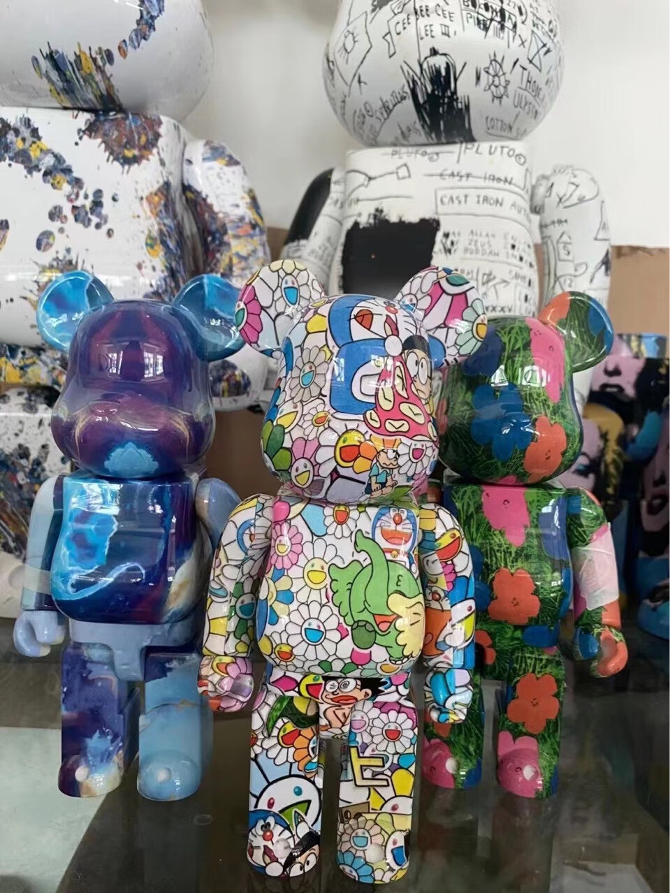 400%暴力熊积木熊 村上隆,花卉 摆件潮流玩偶礼物生日礼物520情人节