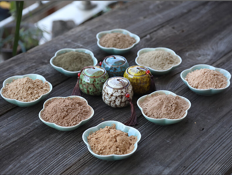 青沉沉香粉天然香粉印度檀香粉香道用打篆空熏电熏用艾草香藏香四季陈