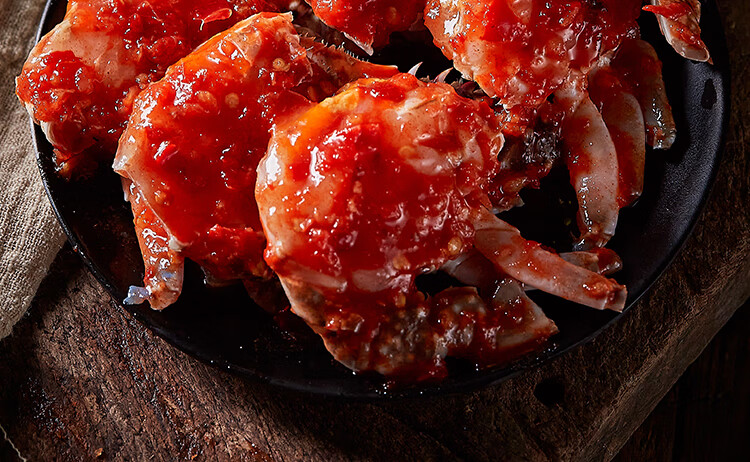 韩国辣酱蟹 网红韩式辣酱蟹红膏梭子蟹生腌酱母蟹香辣蟹醉蟹呛蟹罐装