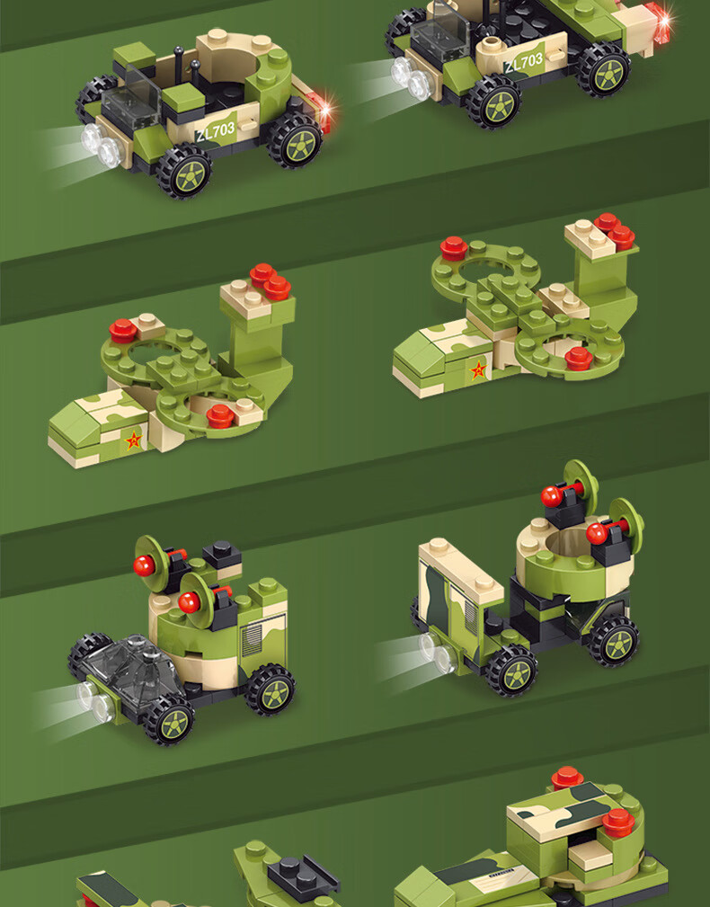 104防空导弹车木质拼装图片