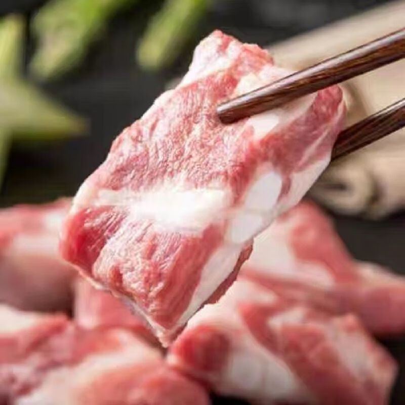 新鲜猪胸骨猪脆骨猪胸软骨猪软骨冷冻猪排骨红烧煲汤酒店商用食材 黑