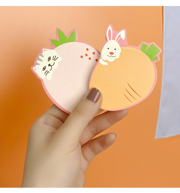 boussac便利贴可爱小动物卡利贴可爱少女心异形便签本动物图案高颜值