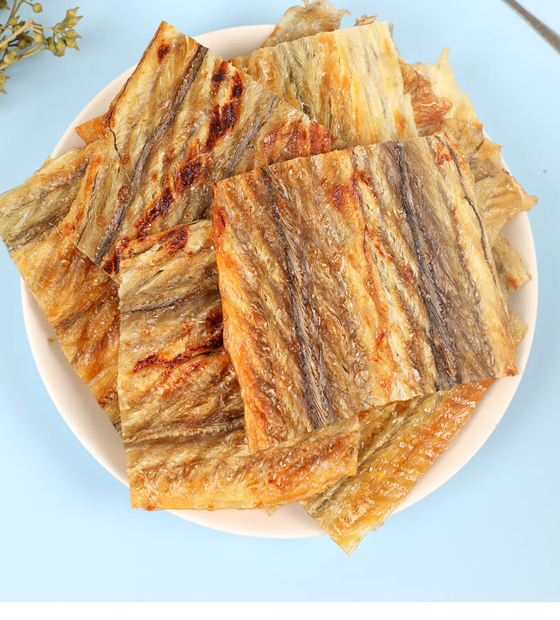 烤鳗鱼片即食500g罐装现烤鱼干孕妇现烤鱼干海鲜网红零食健康小吃烘烤