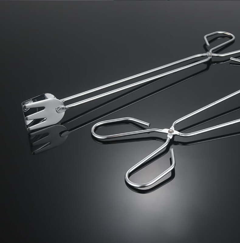 烧烤夹子不锈钢烧烤夹子木炭夹钳面包夹食品夹子牛排夹油炸剪式烘焙