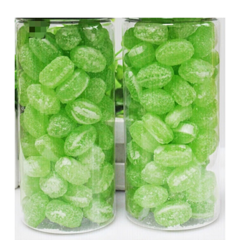 老式薄荷糖硬糖2瓶600克螺丝糖清凉糖果怀旧糖果薄荷味糖1瓶300克