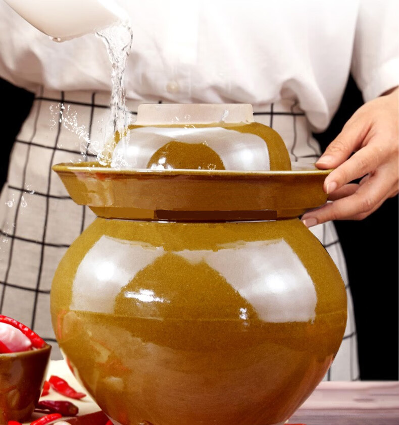 土陶泡菜坛子家用酸菜坛加厚腌菜坛子泡菜坛陶瓷泡椒陶罐釉罐腌菜罐子