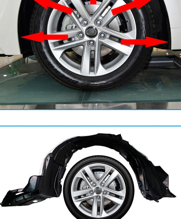 适用于本田crv07-21年款前轮上叶子板内衬加厚款轮胎上翼子板内衬