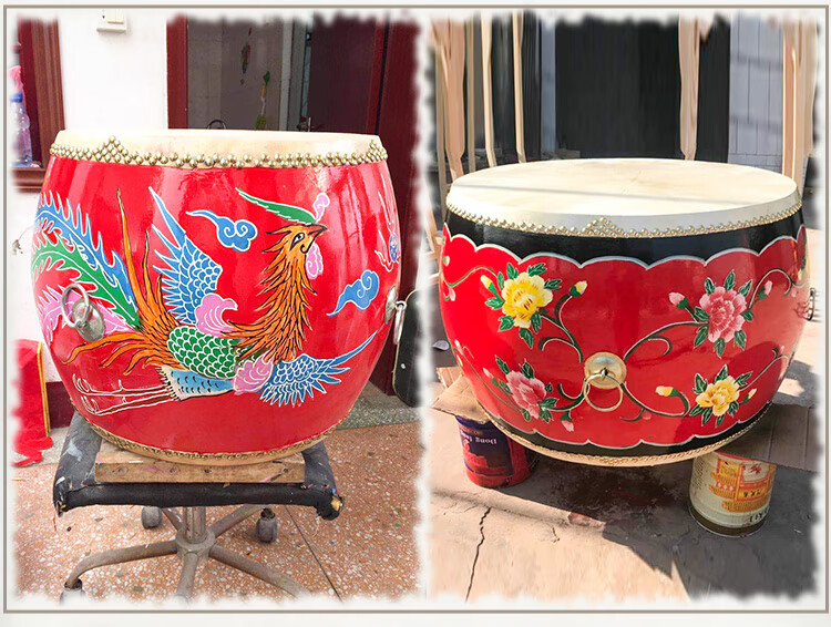 龙鼓牛皮大鼓民族战鼓威风锣鼓寺庙鼓成人演出表演鼓中