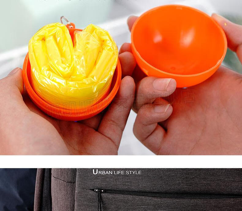 避雨神器便携式一次性雨衣球成人户外儿童加厚漂流登山雨披定制 黄色