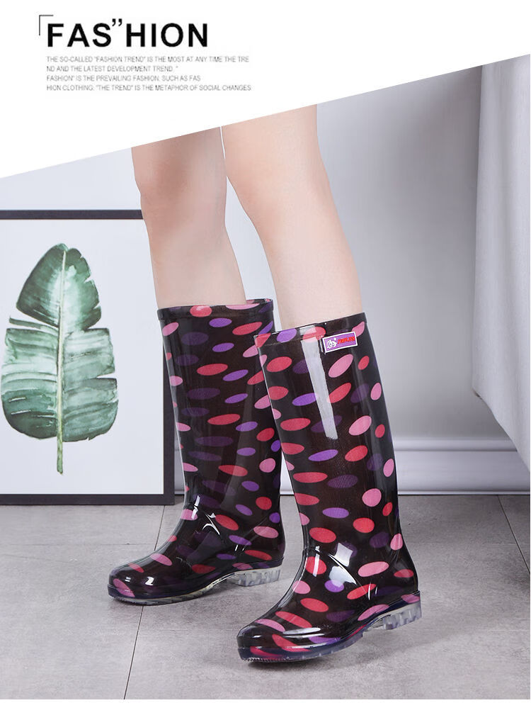 水鞋女雨靴长筒女士雨鞋夏季防水时尚防滑防油中高筒胶鞋女式胶靴xdm