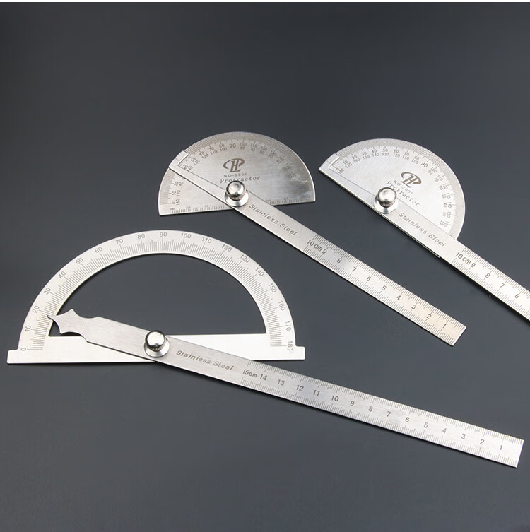 量角器万用型角度尺测量角度量角器木工分度规不锈角度规角尺大号量角