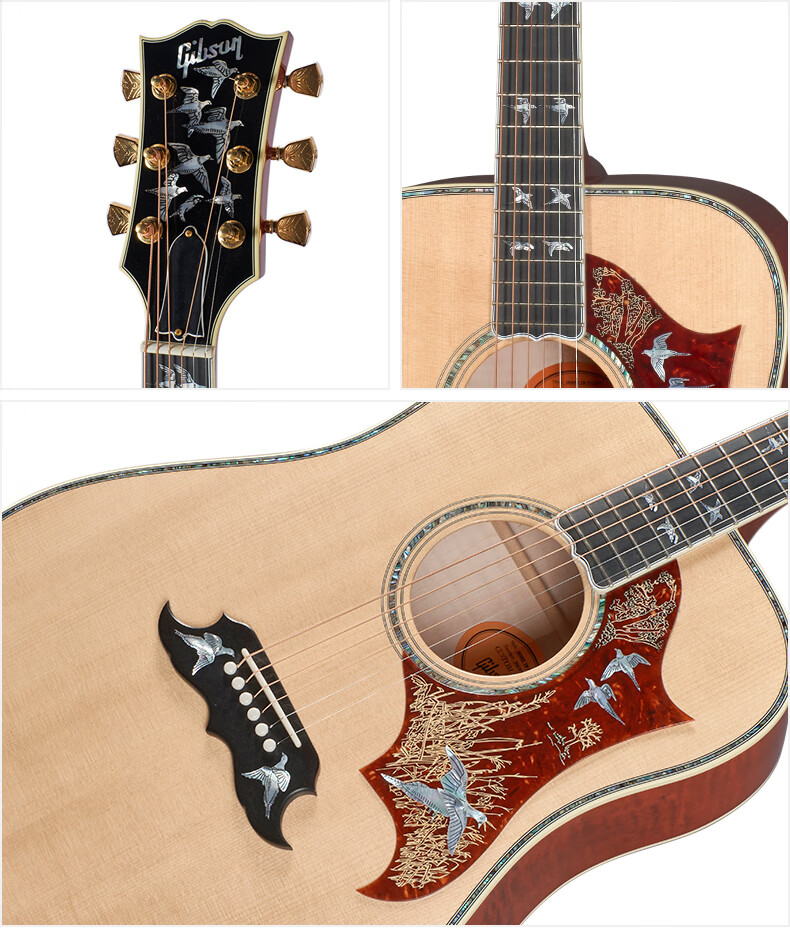 gibson吉普森dove鸽子original美产全单电箱古典民谣木吉他 初学者