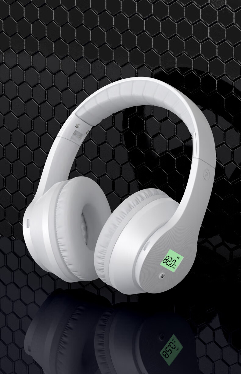 英语四六级听力调频耳机四级三级b级考试专用大学fm无线蓝牙耳麦黑色