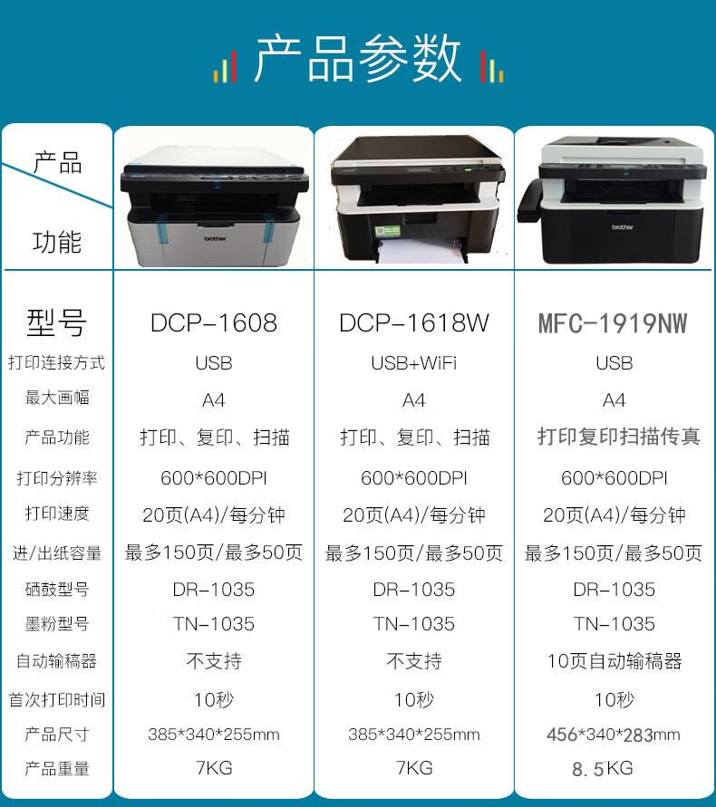 兄弟学生打印机dcp