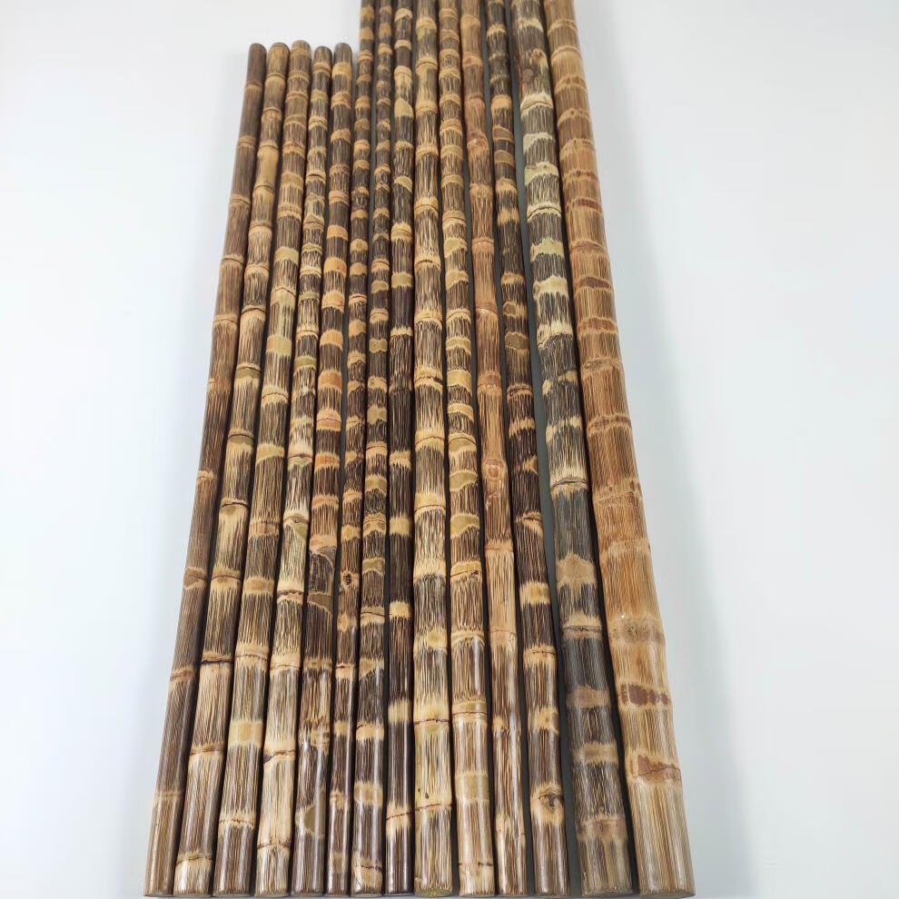 实心竹龙血金丝竹密节手工打磨实心竹棍教鞭杆登山杖手杖拐杖原料武术