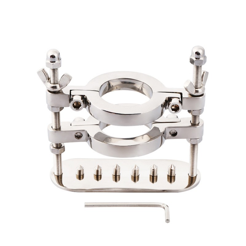 不锈钢阴茎环男用蛋蛋锻练器金属隂囊负重环gya调教性工具另类锁精环