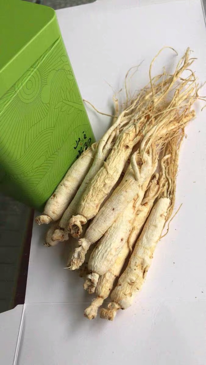 佰重生 东北人参山参生晒参吉林省白参整枝圆参新参片人参特大高丽参