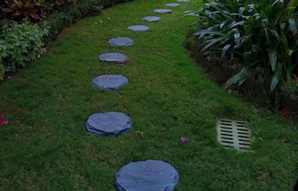北极圈踏步石青石板花园垫脚石庭院汀步石天然防滑脚踏石园林户外铺路