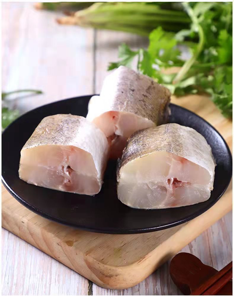 无头鳕鱼新鲜明太鱼冷冻去头去内脏狭鳕鱼整条深海鳕鱼海鲜批发3斤