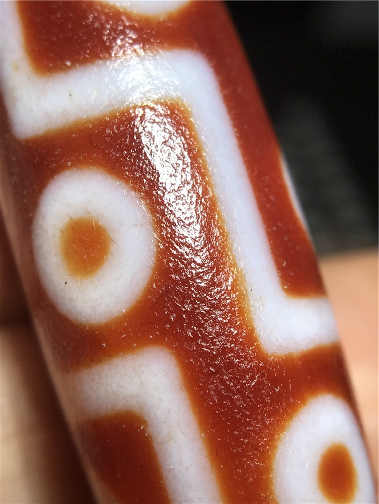 藏区回流藏传佛教玛瑙传世至纯九眼天珠西藏天珠项链吊高油老包浆满