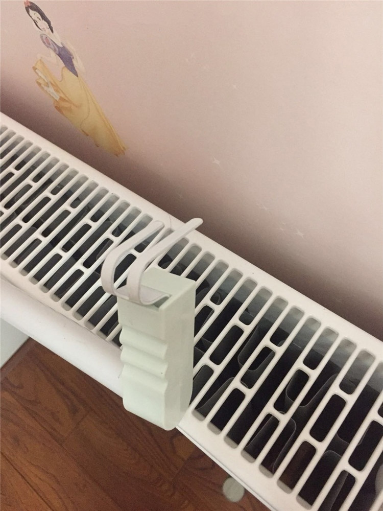 钢制暖气片晾衣架毛巾杆多功能家用插挂式烤衣杆钢制金属暖气挂架50