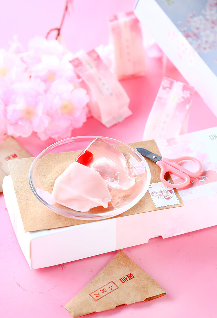 和风细语樱花味果冻布丁酒冻高颜值粉色少女心小零食网红食品 樱花味