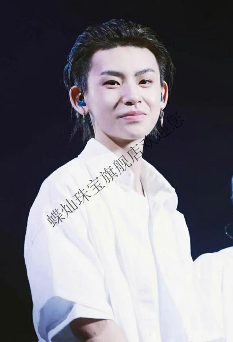 蝶灿耳坠男小鬼王琳凯同款耳钉无耳洞铆钉耳夹创意潮流个性嘻哈冷淡风