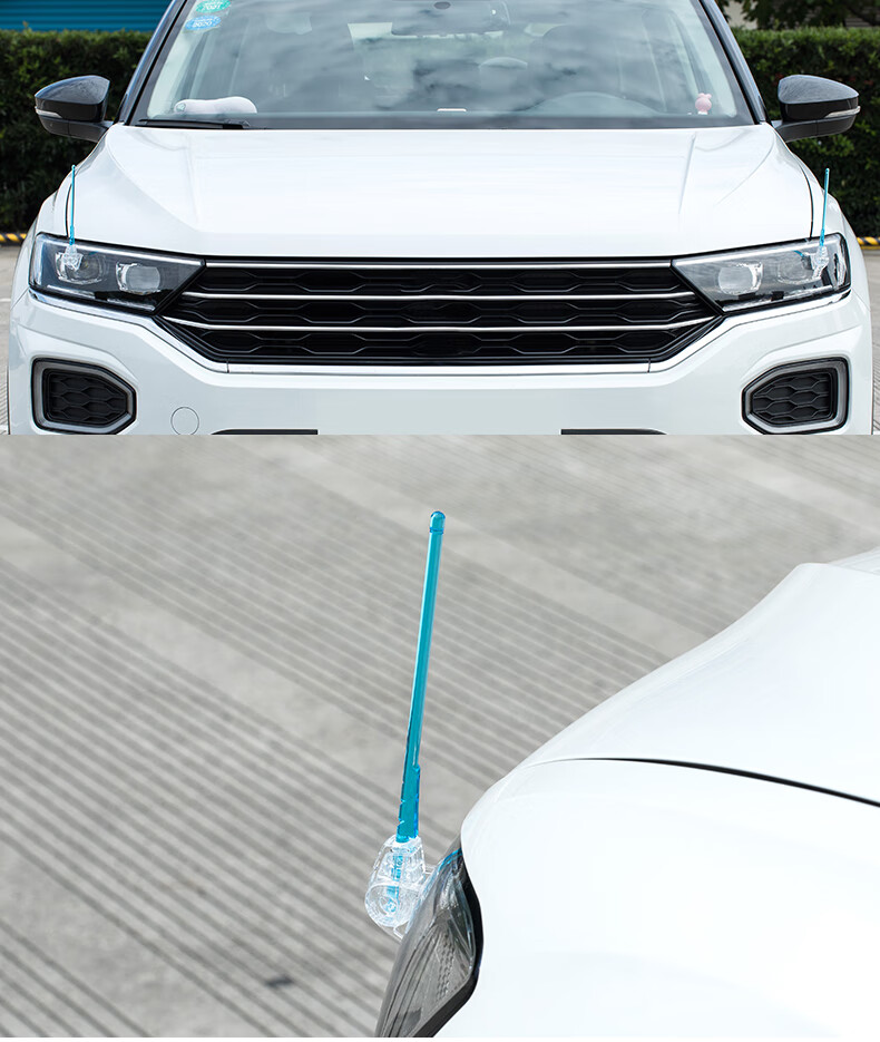 汽车导盲杆车用距离杆车头装饰发光杆车载改装固定测距杆汽车导盲杆