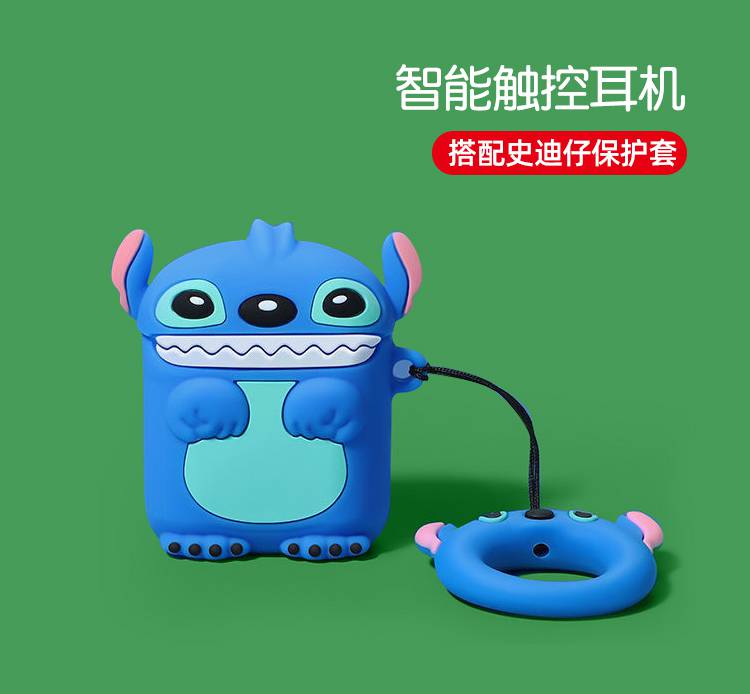 成爵蓝牙耳机卡通 无线蓝牙耳机卡通运动双耳适用款黑白煞 智能蓝牙