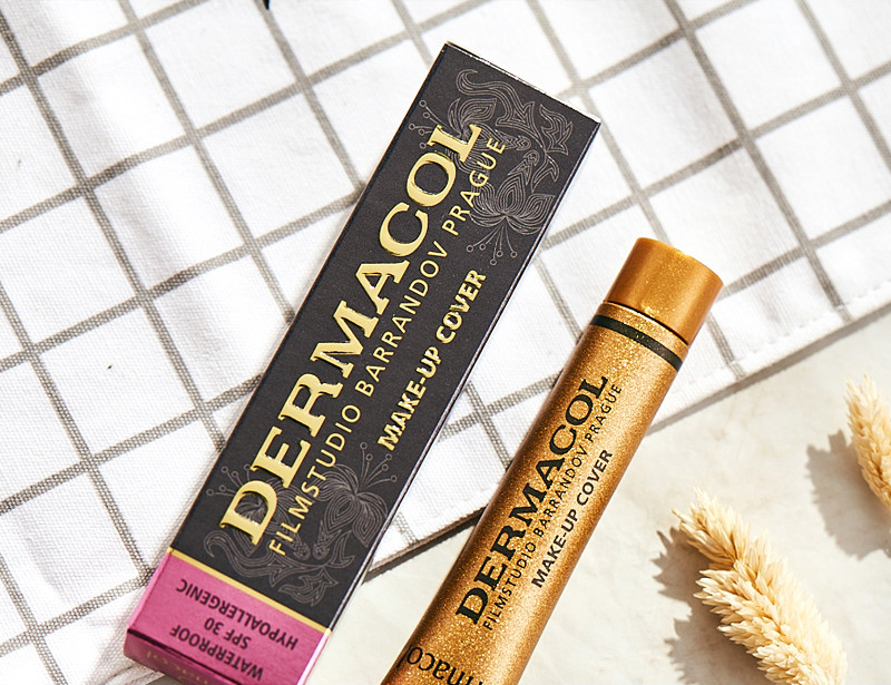 dermacol黛玛蔻遮瑕膏小金管遮瑕液遮盖黑眼圈痘印纹身斑点女212柔