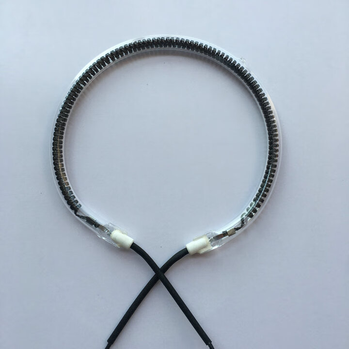 光波炉发热管圆形空气炸锅取暖器烧烤炉加热管通用卤素灯管电热管 线