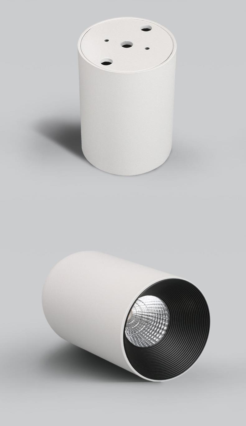 华艺照明筒灯led华艺照明明装筒灯led长桶无眩射灯防免开孔天花北欧